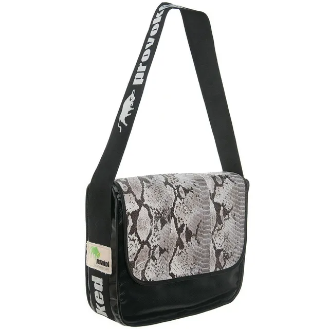 PROVOKED BIG Messenger Bag schwarz 38x30 Python