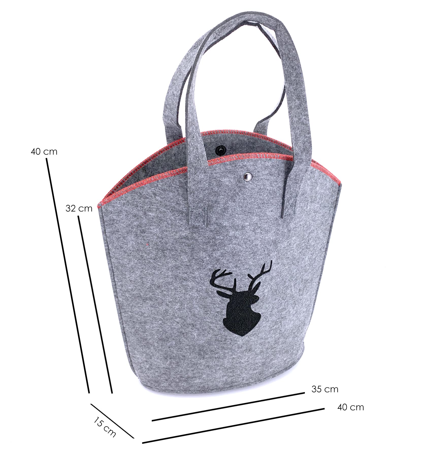 heimtexland Typ852 Handtasche Grau Anthrazit