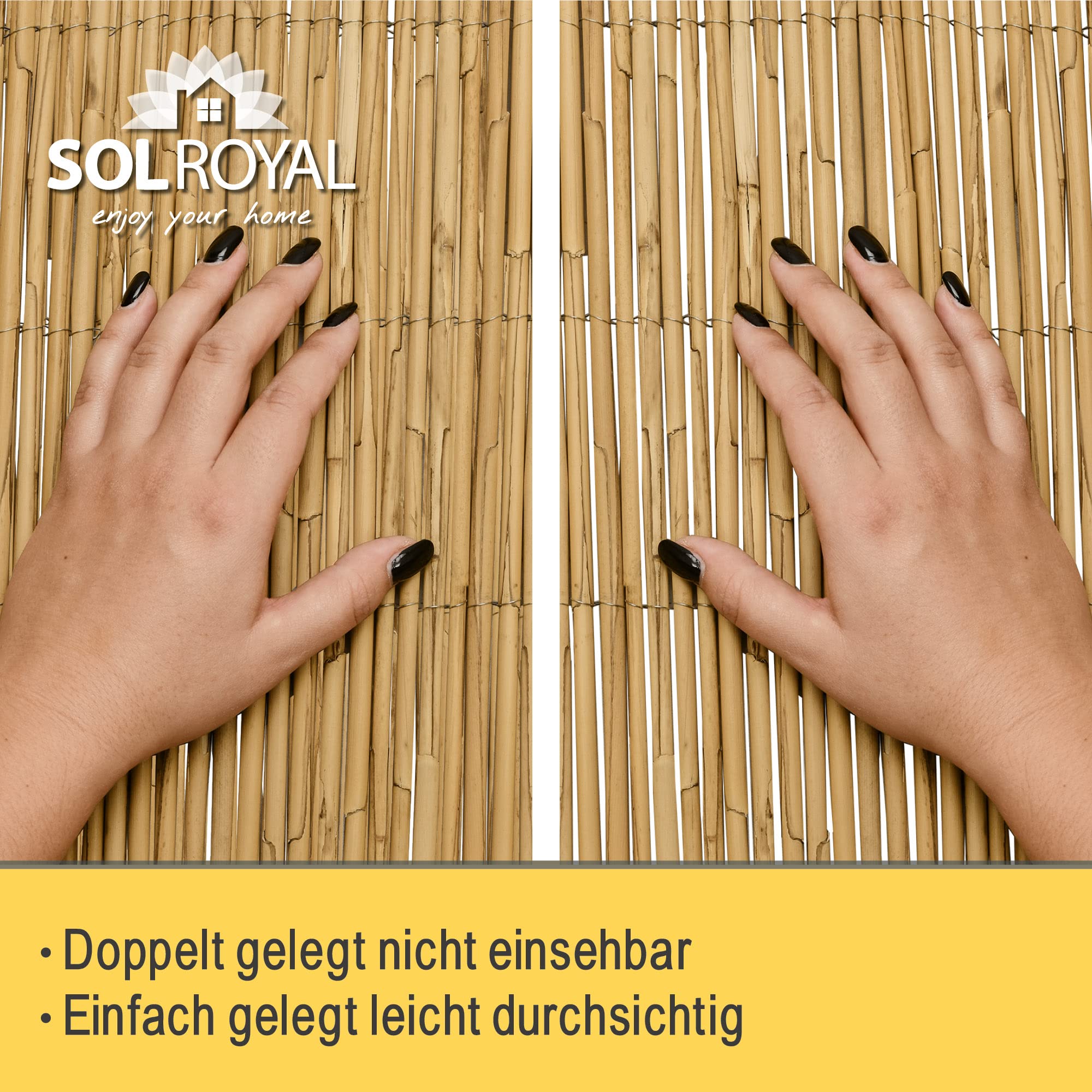 Sol Royal S36 Schilfmatte 140x600 cm natur