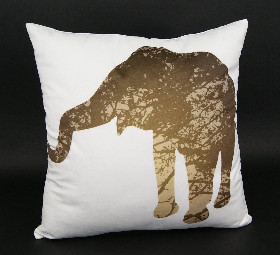 heimtexland Design Typ324 Kissenhülle 40x40 Hirsch mit Herz Velour
