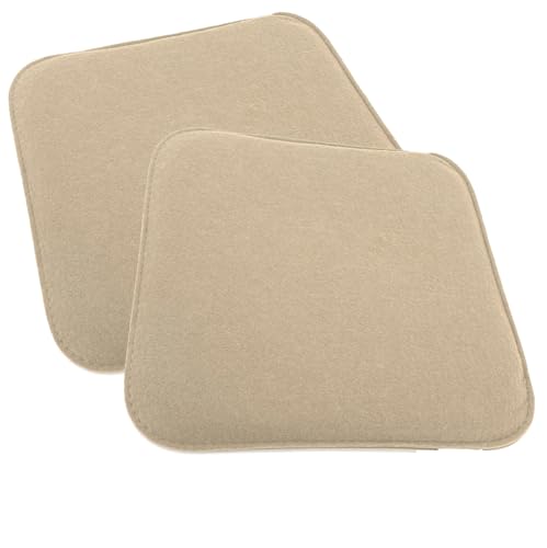 heimtexland Typ631 Sitzkissen Filz 35x35 cm Sand 2 Stück abwaschbar